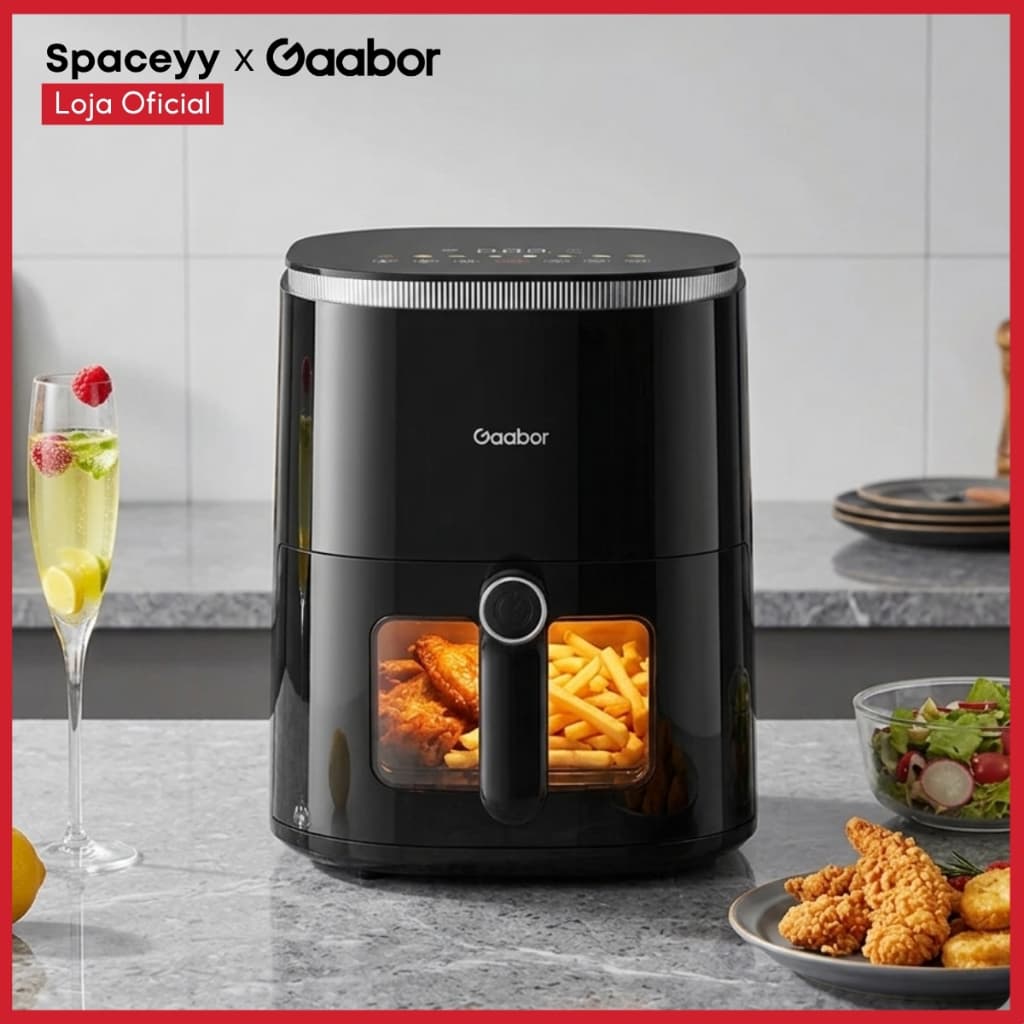 Air Fryer Gaabor Duo Touchscreen 4,2L com Visor Transparente